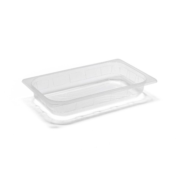 Vaschette termosaldabili per alimenti in PP – 1/4 Gastronorm H50