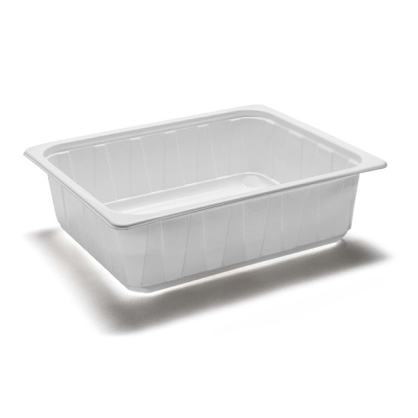 Vaschette termosaldabili per alimenti in PP – 1/2 Gastronorm H95