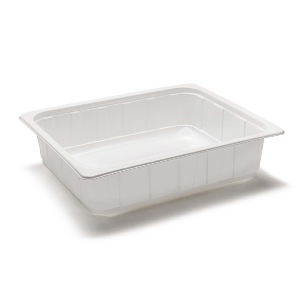 Vaschette termosaldabili per alimenti in PP – 1/2 Gastronorm H80